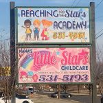 nana's little stars childcare sign