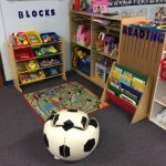 blocks and reading area